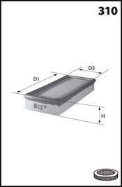 LUCAS FILTERS Ilmansuodatin LFAF116